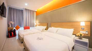 Family Room, 2 Queen Beds | Desk, free WiFi