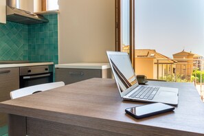 32-inch flat-screen TV with cable channels