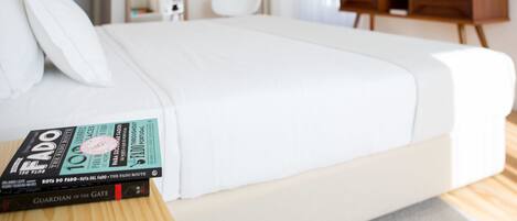 Ropa de cama de alta calidad y minibar