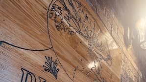 A wooden sign with the text "Pickle Lake Hotel" and decorative elements. - Pickle Lake Hotel (Pickle Lake)