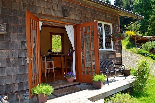 Cottage, vista montagna | Balcone