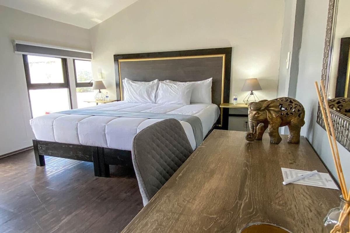 Family Studio Suite, Private Bathroom | In-room safe, desk, laptop workspace, free WiFi