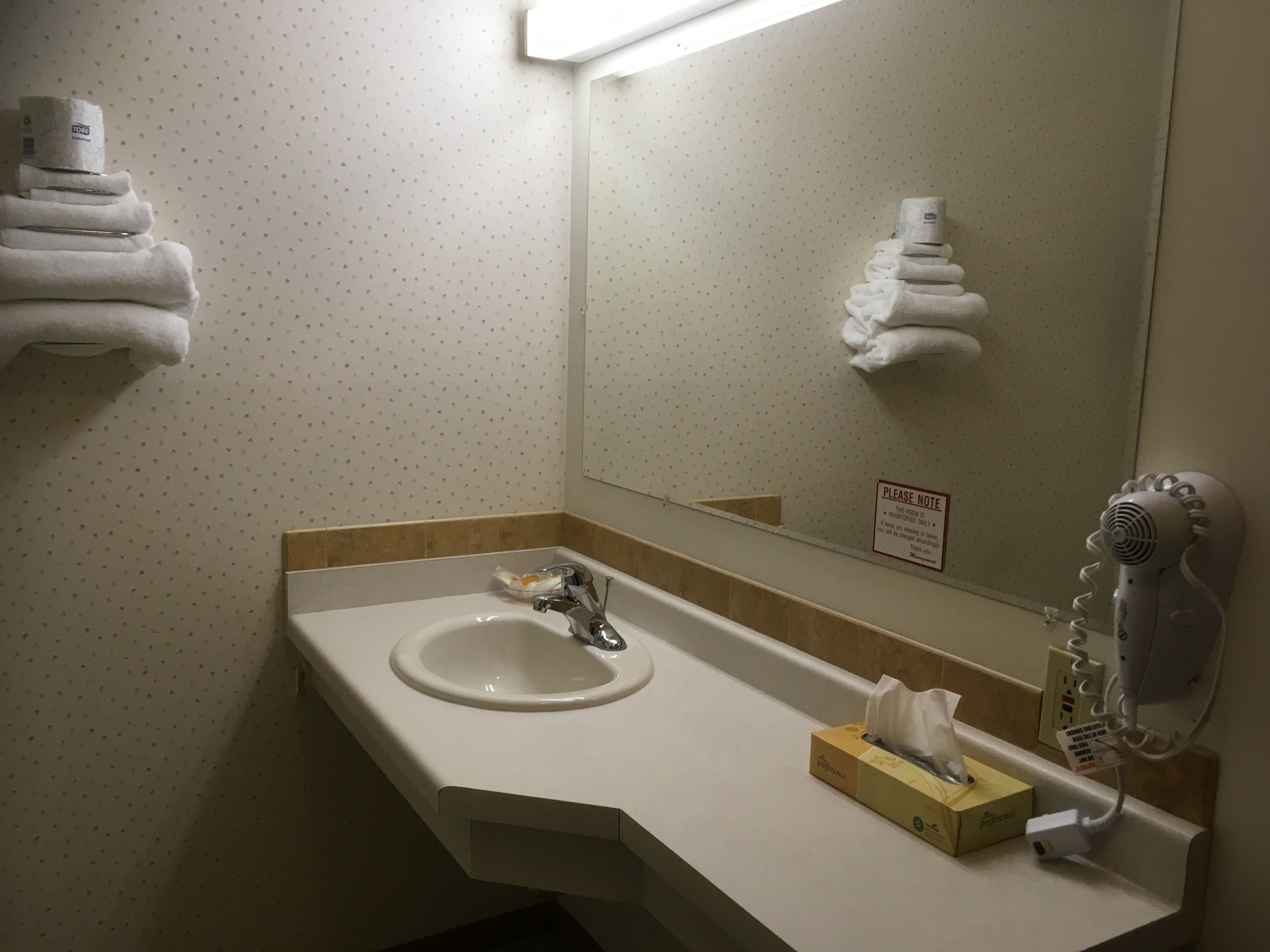 combined shower/bathtub, hair dryer, towels