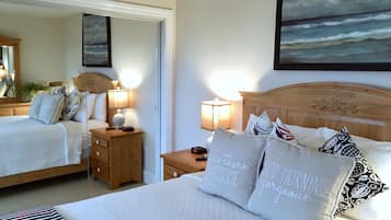 Egyptian cotton sheets, premium bedding, down duvets, pillow-top beds