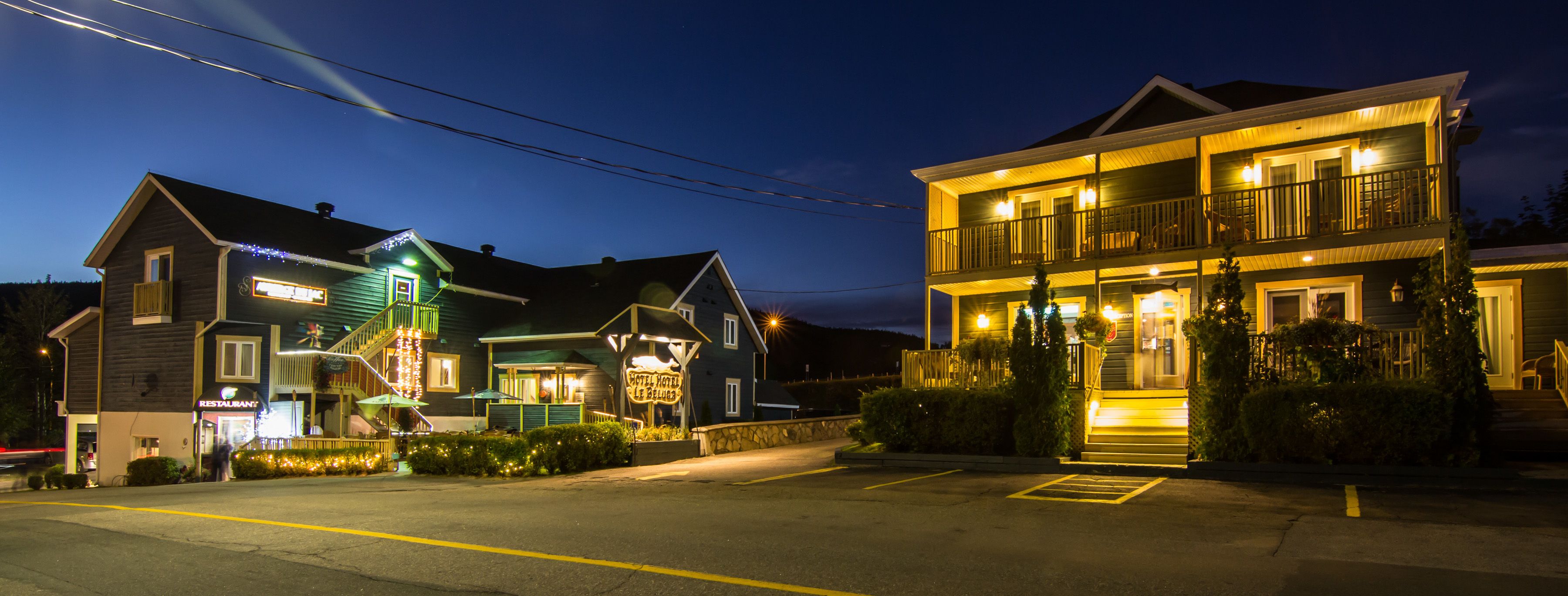 front of property – evening/night