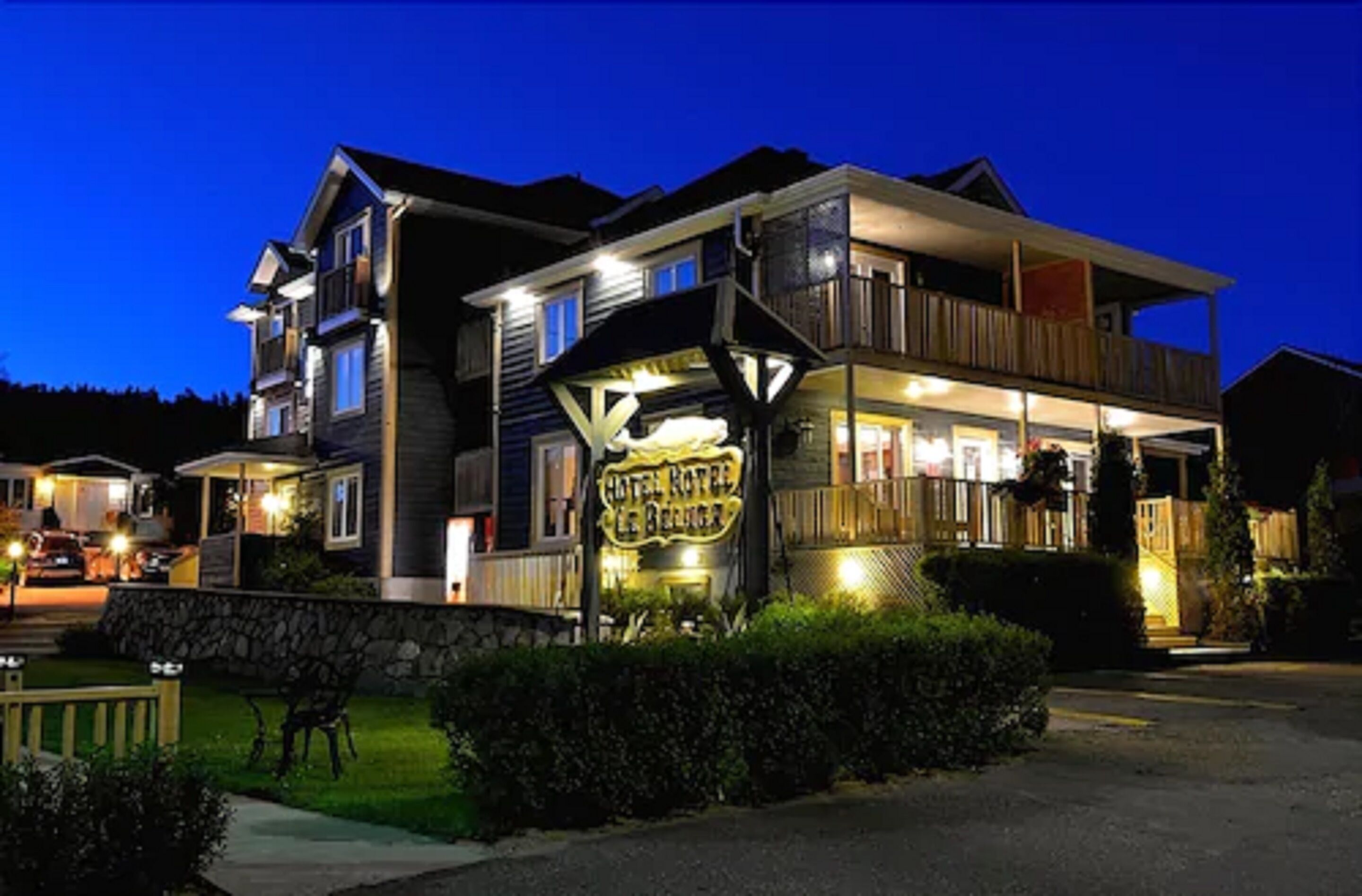 front of property – evening/night