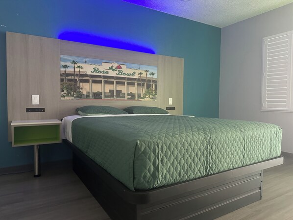 舒适客房, 1 张大床 | 高档床上用品、加厚床垫、特色装修、特色家居