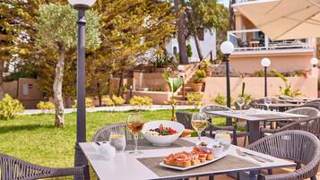 Breakfast, lunch, dinner served; Spanish cuisine, pool views