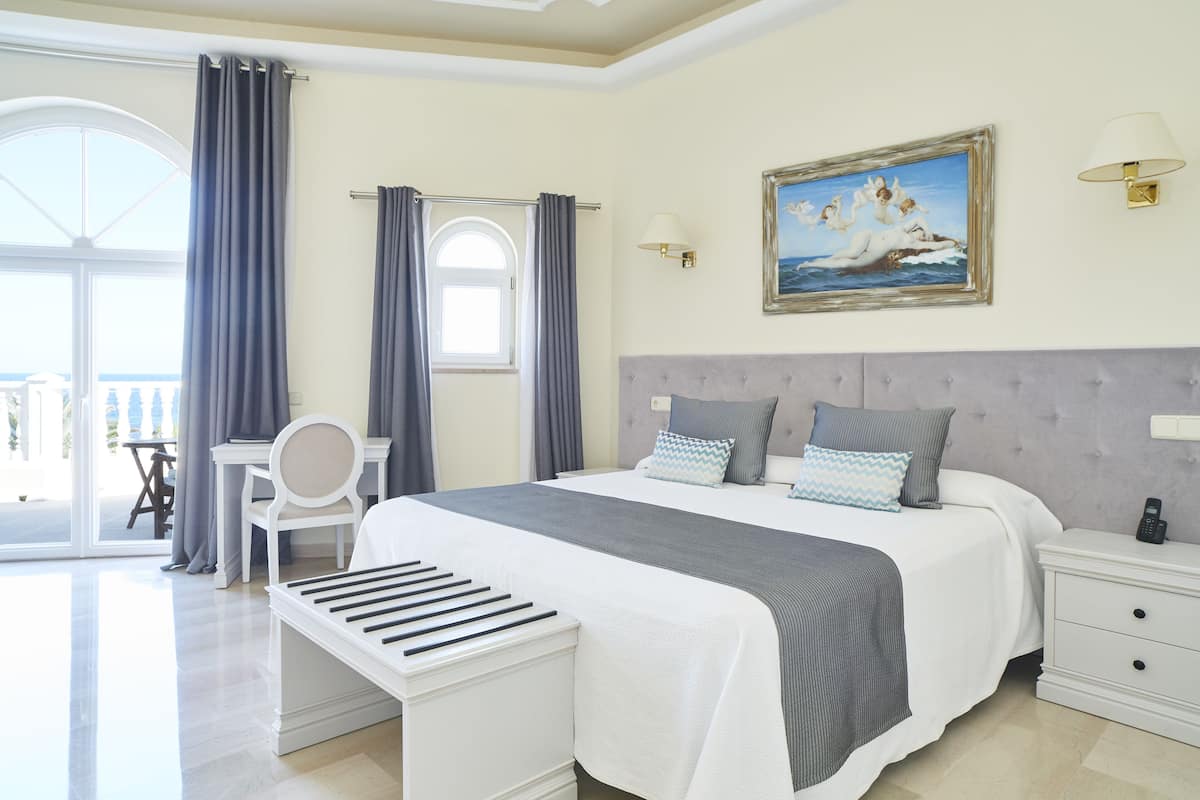 Habitación doble Superior Premium vista mar | 1 quarto, roupas de cama antialérgicas
