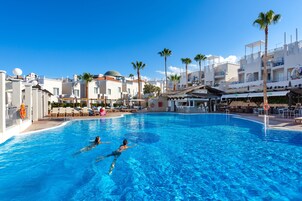 2 outdoor pools, open 10:00 AM to 6:00 PM, pool umbrellas, sun loungers