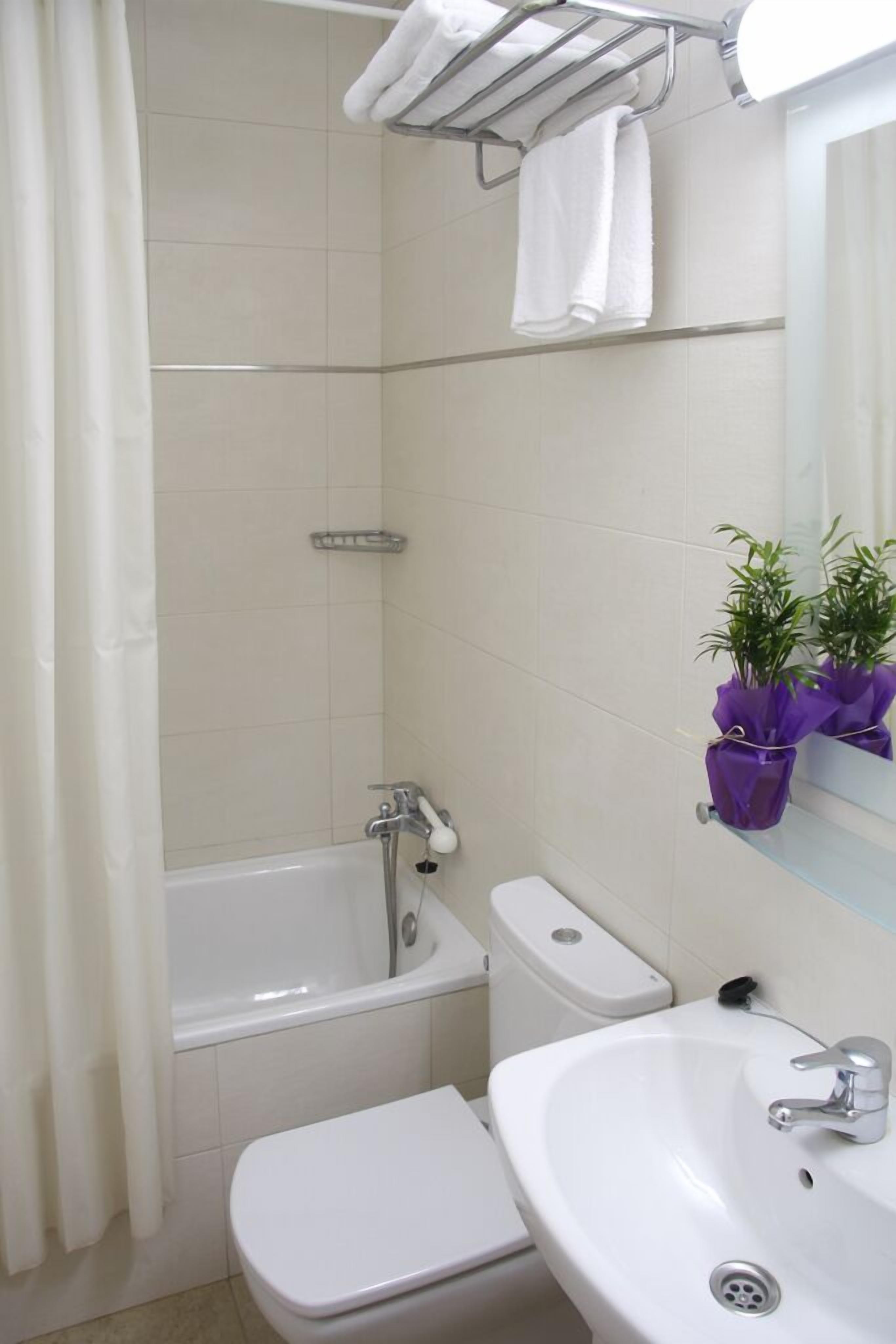 Bañera, toallas