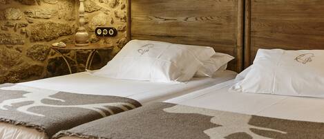 Lakens van Egyptisch katoen, luxe beddengoed, donzen dekbedden