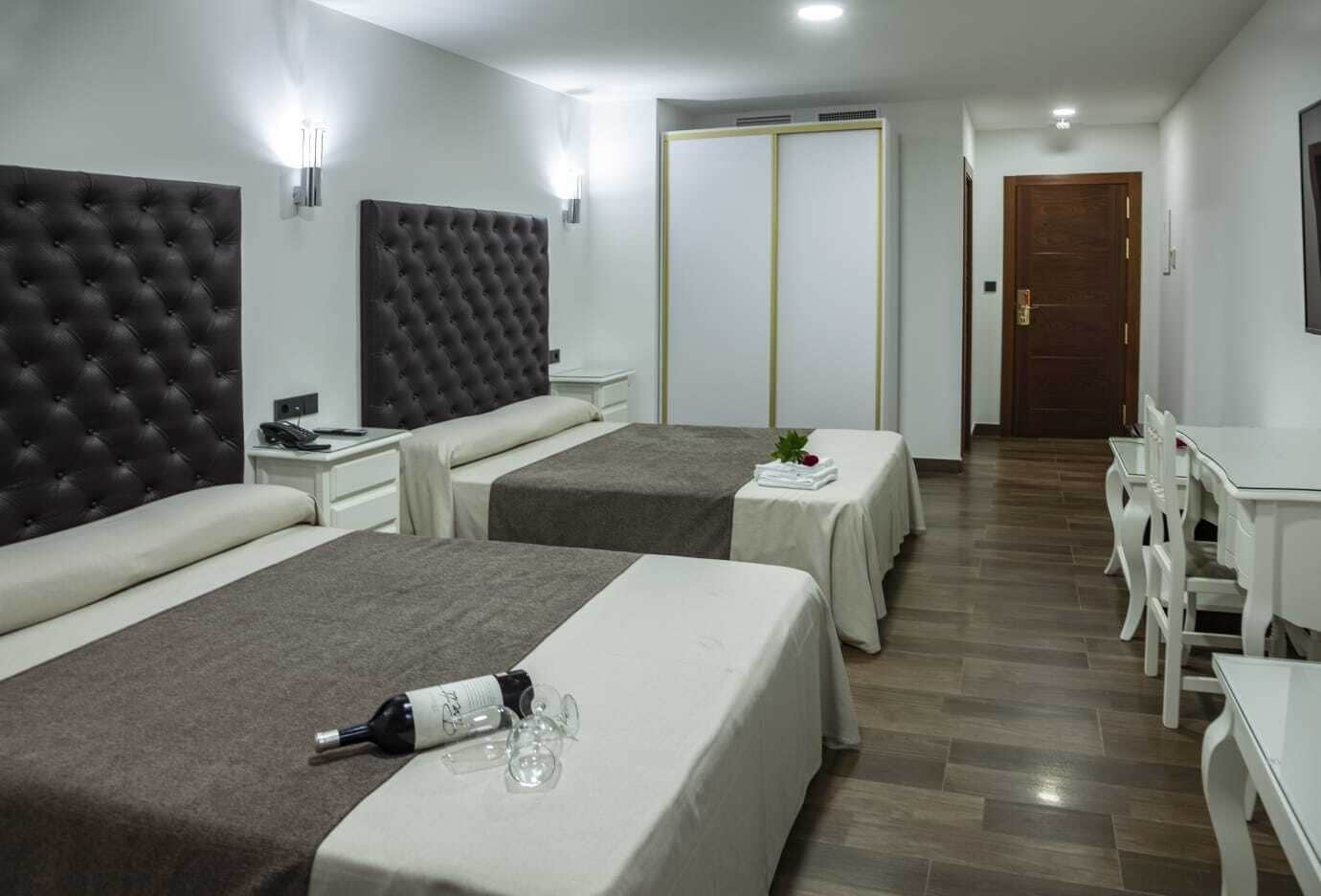 double or twin room | desk, blackout curtains, soundproofing, free wifi