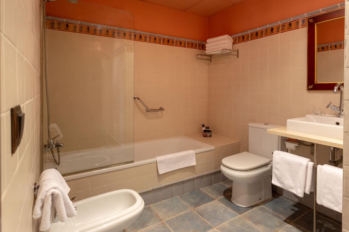 double room | bathroom | combined shower/bathtub, free toiletries, hair dryer, bidet