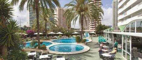 Indoor pool, outdoor pool