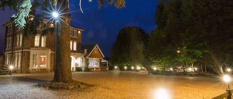 Front of property – evening/night