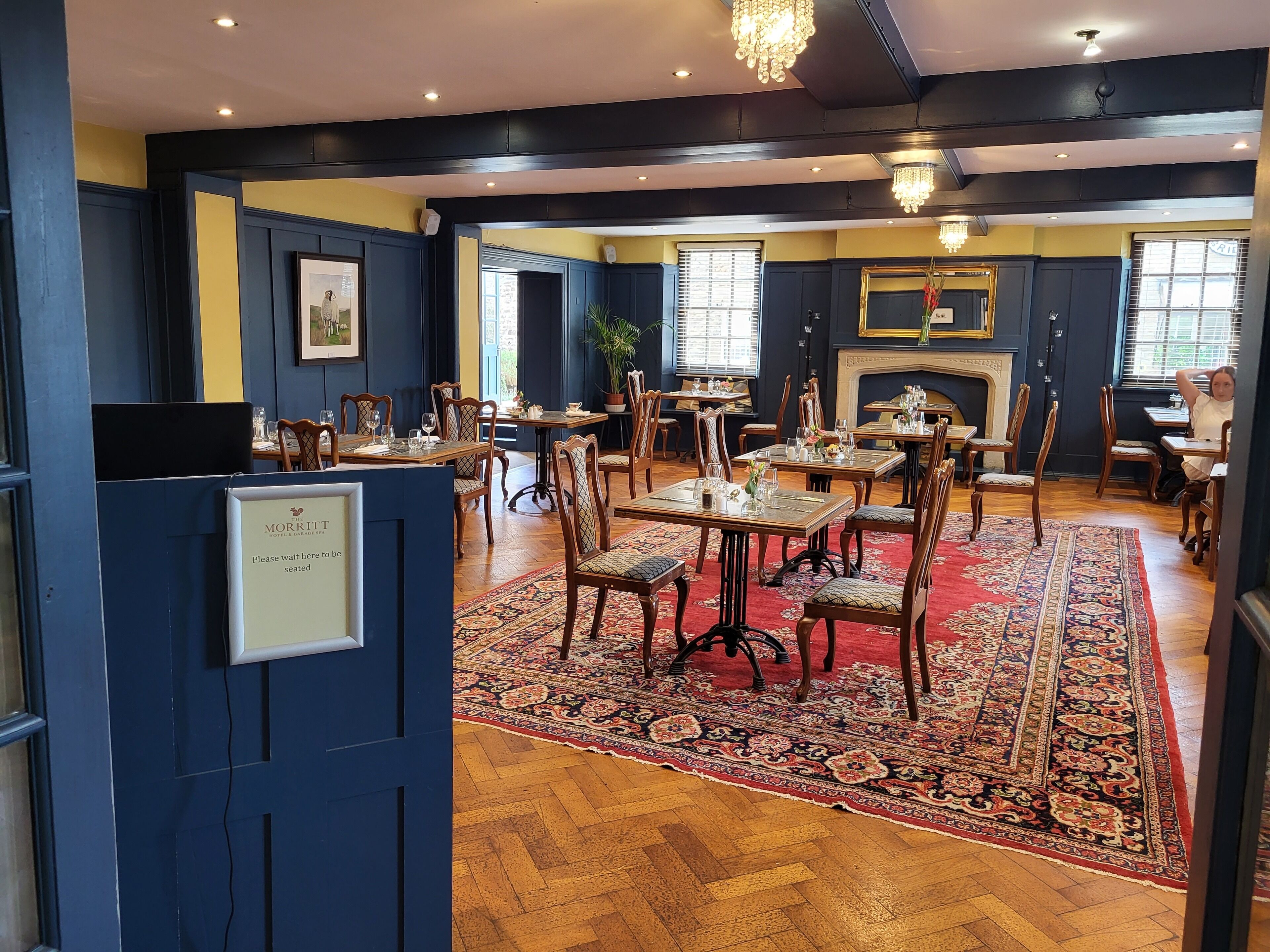 Breakfast and dinner served, British cuisine