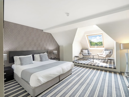 Family Double Room | Premium bedding, desk, laptop workspace, blackout curtains. Wharton Park Golf & Country Club
