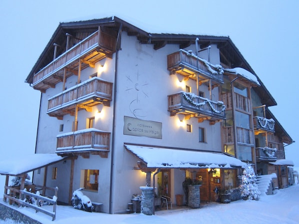 Front of property – evening/night