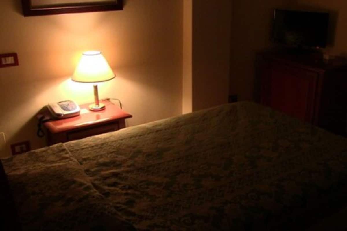 Eenpersoonskamer | Een minibar, een kluis op de kamer, een bureau, gratis babybedden