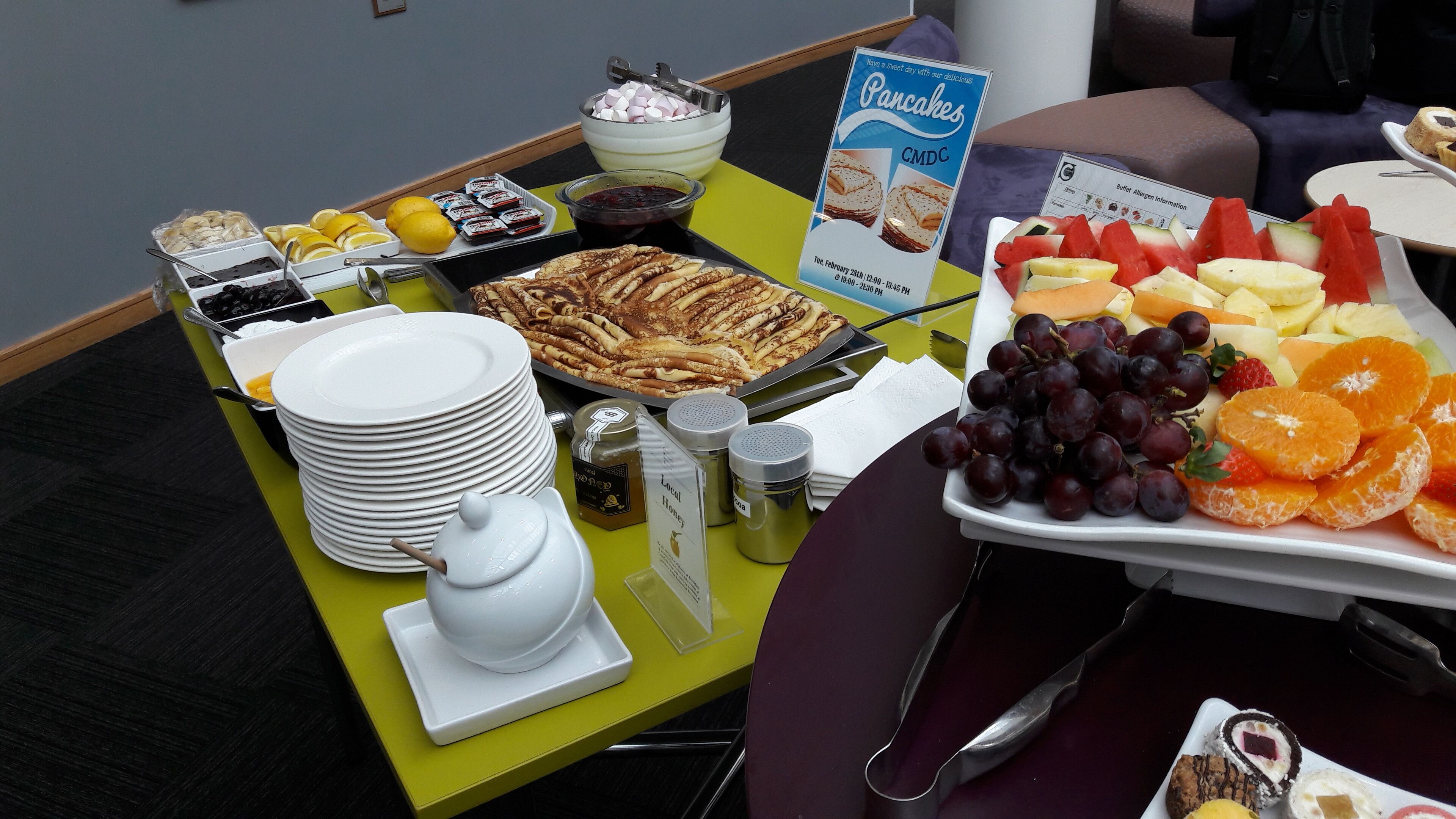 daily buffet breakfast (gbp 13.00 per person)