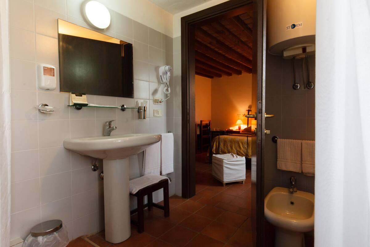 double or twin room | bathroom | shower, free toiletries, hair dryer, bidet