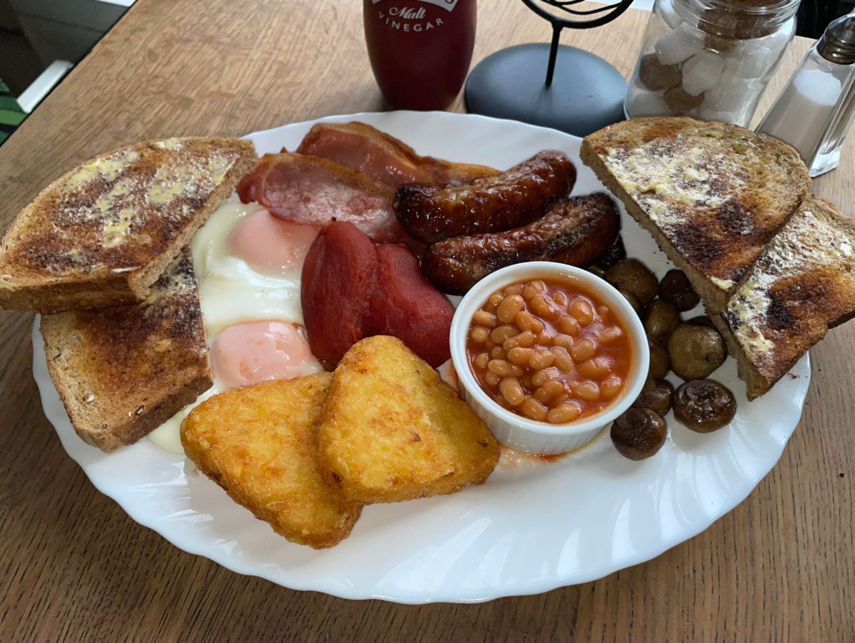 Daily English breakfast for a fee