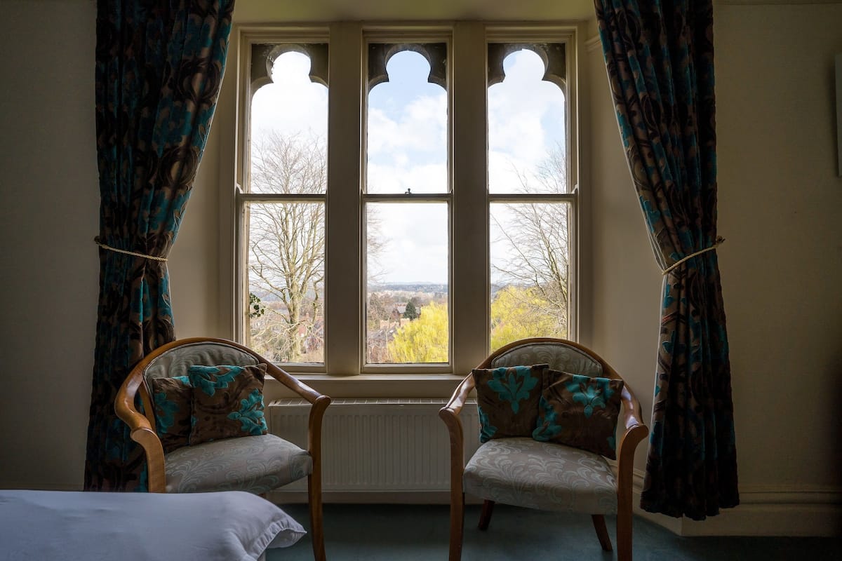 classic double room, 1 double bed, city view | view from room