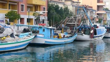 Vue depuis lâhĂ©bergement