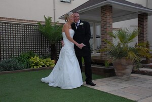 Outdoor wedding area