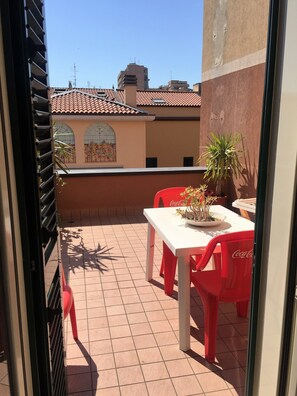 Luxury Apartment, 1 Bedroom, Terrace, Partial Ocean View | Terrace/patio