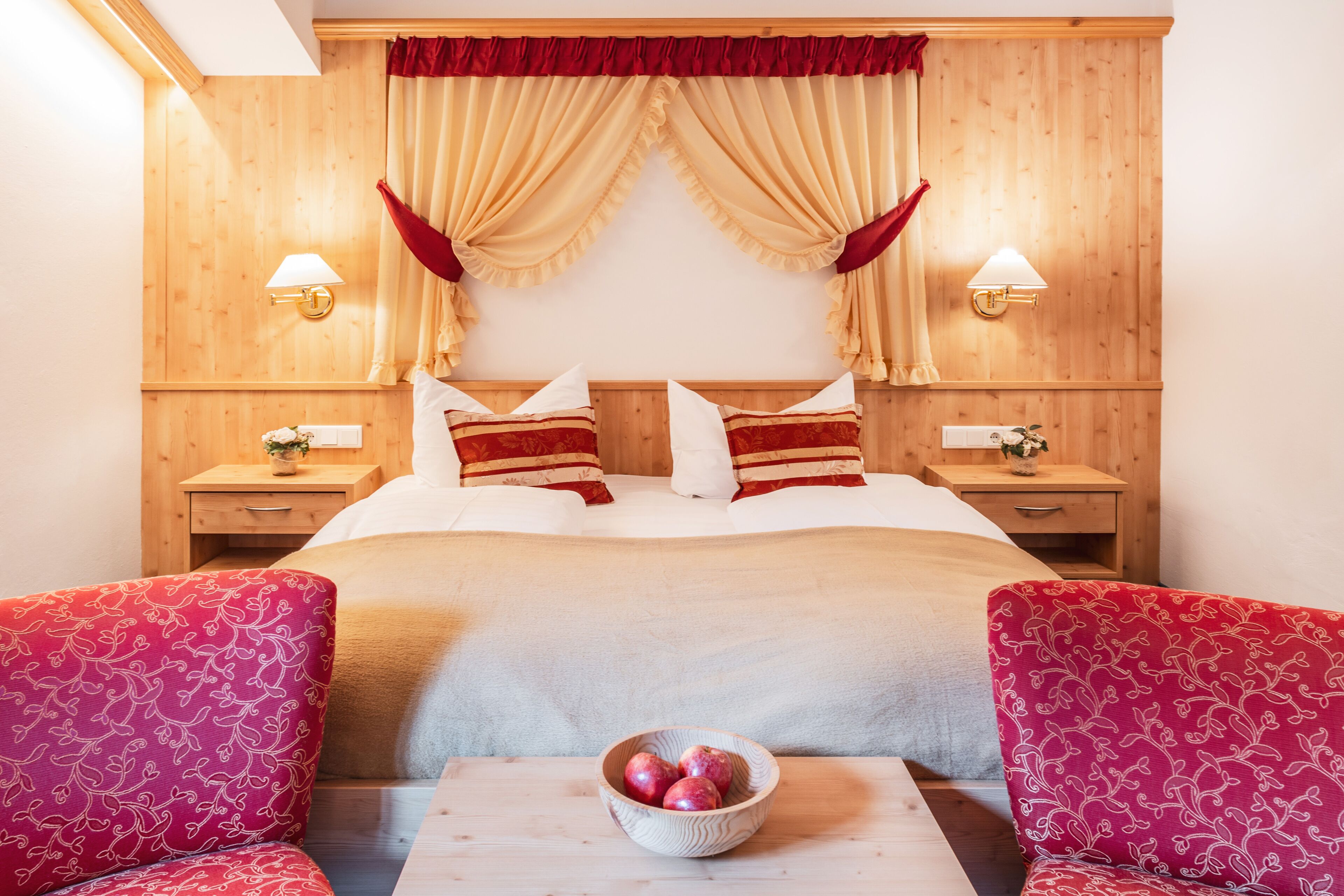 double room, mountain view | 1 bedroom, in-room safe, desk, blackout curtains