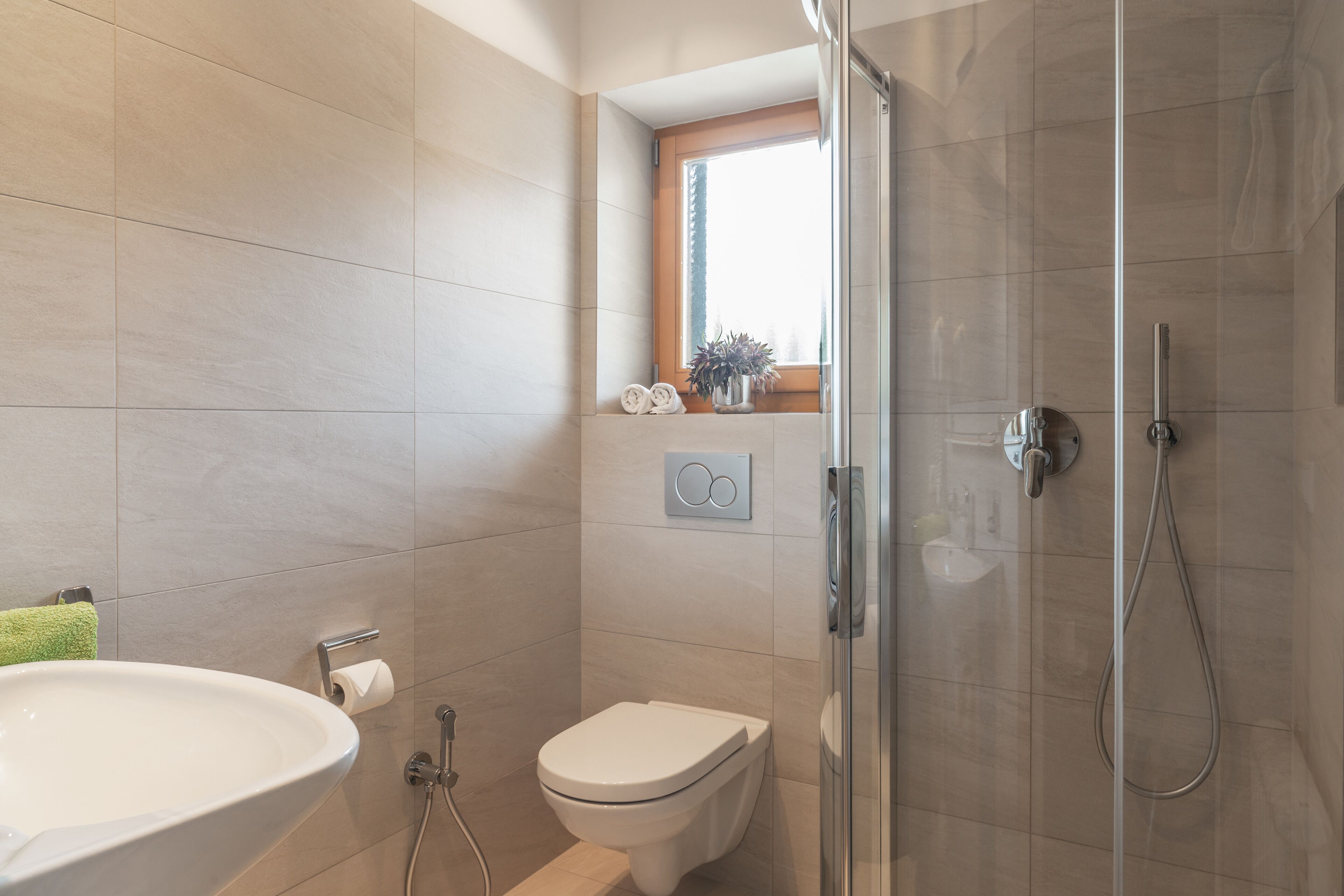 double room, mountain view | bathroom | hair dryer, bidet, towels, soap