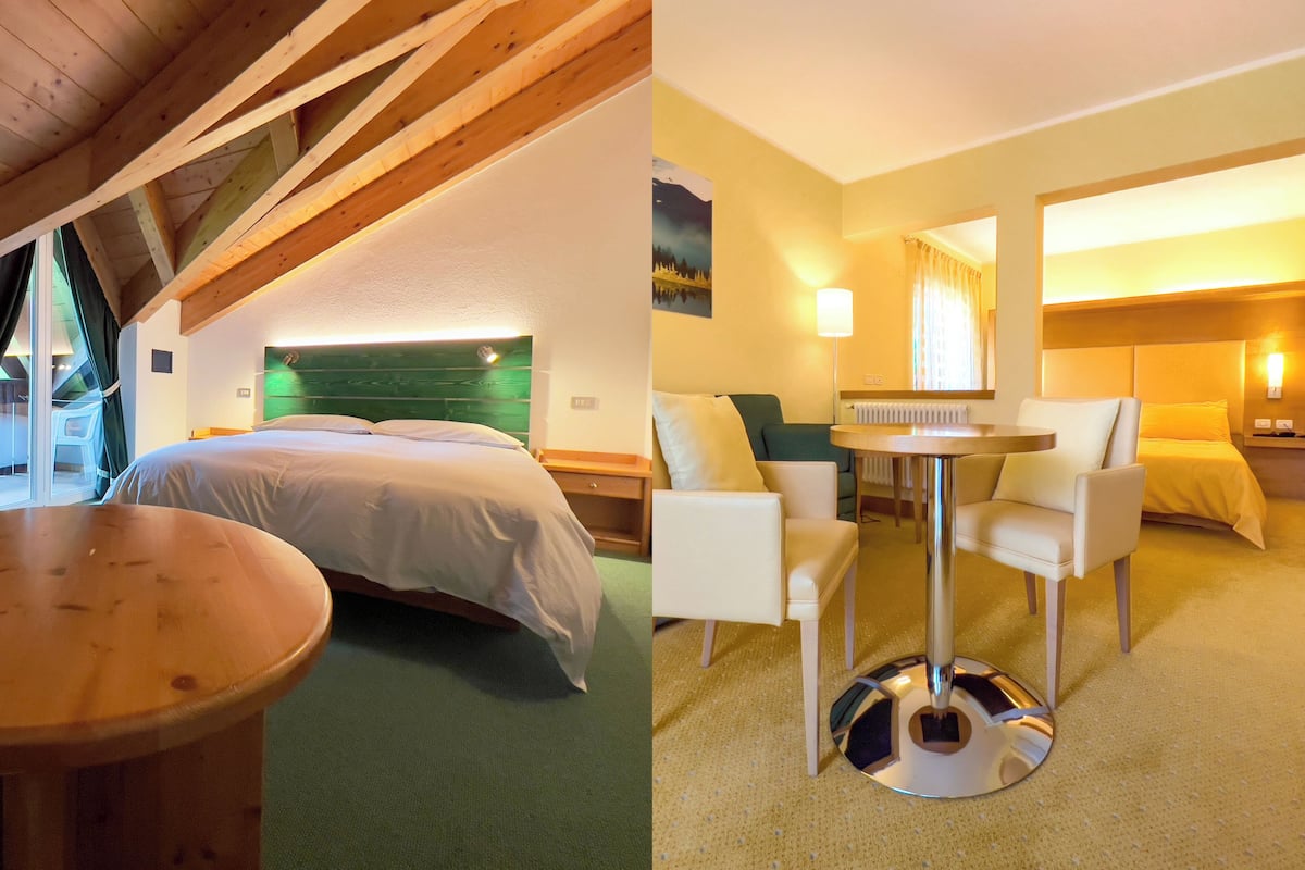 Junior studio suite, uitzicht op bergen | Een kluis op de kamer, een bureau, een laptopwerkplek, gratis wifi