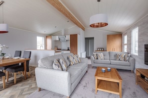 50-inch flat-screen TV with digital channels, TV - Roydon Marina Village (Harlow)