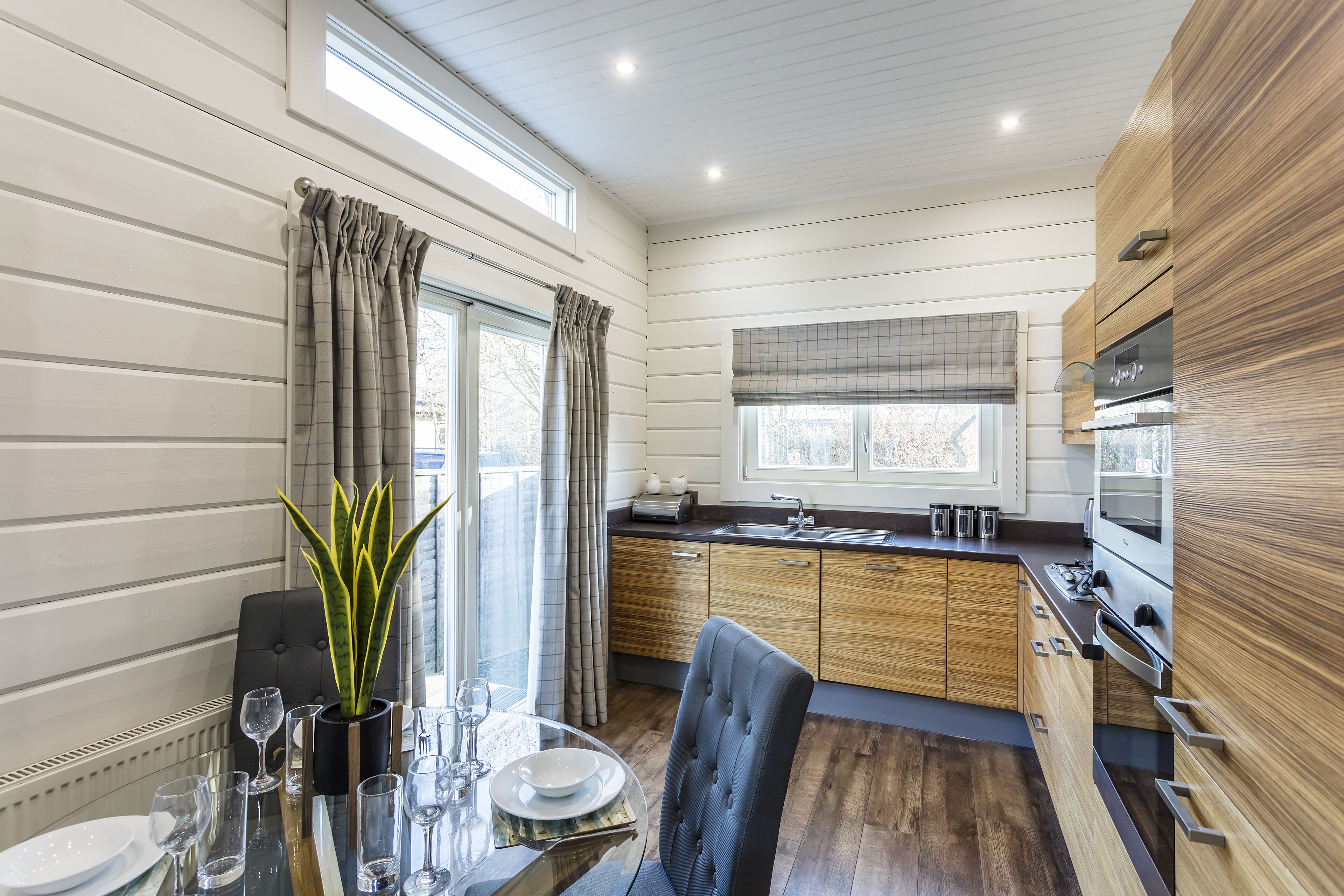 Roydon Lodge | Private kitchen | Fridge, oven, stovetop, coffee/tea maker