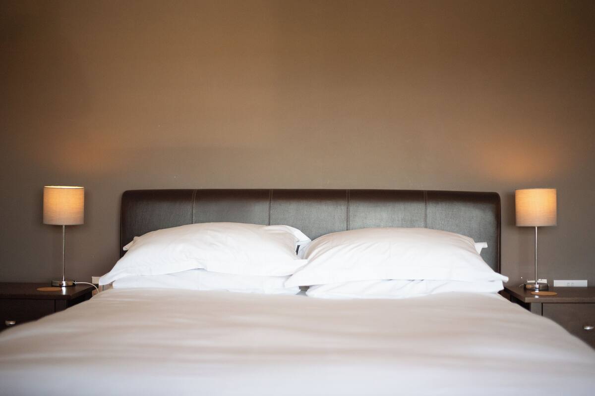 Comfort Double Room | Premium bedding, desk, laptop workspace, soundproofing