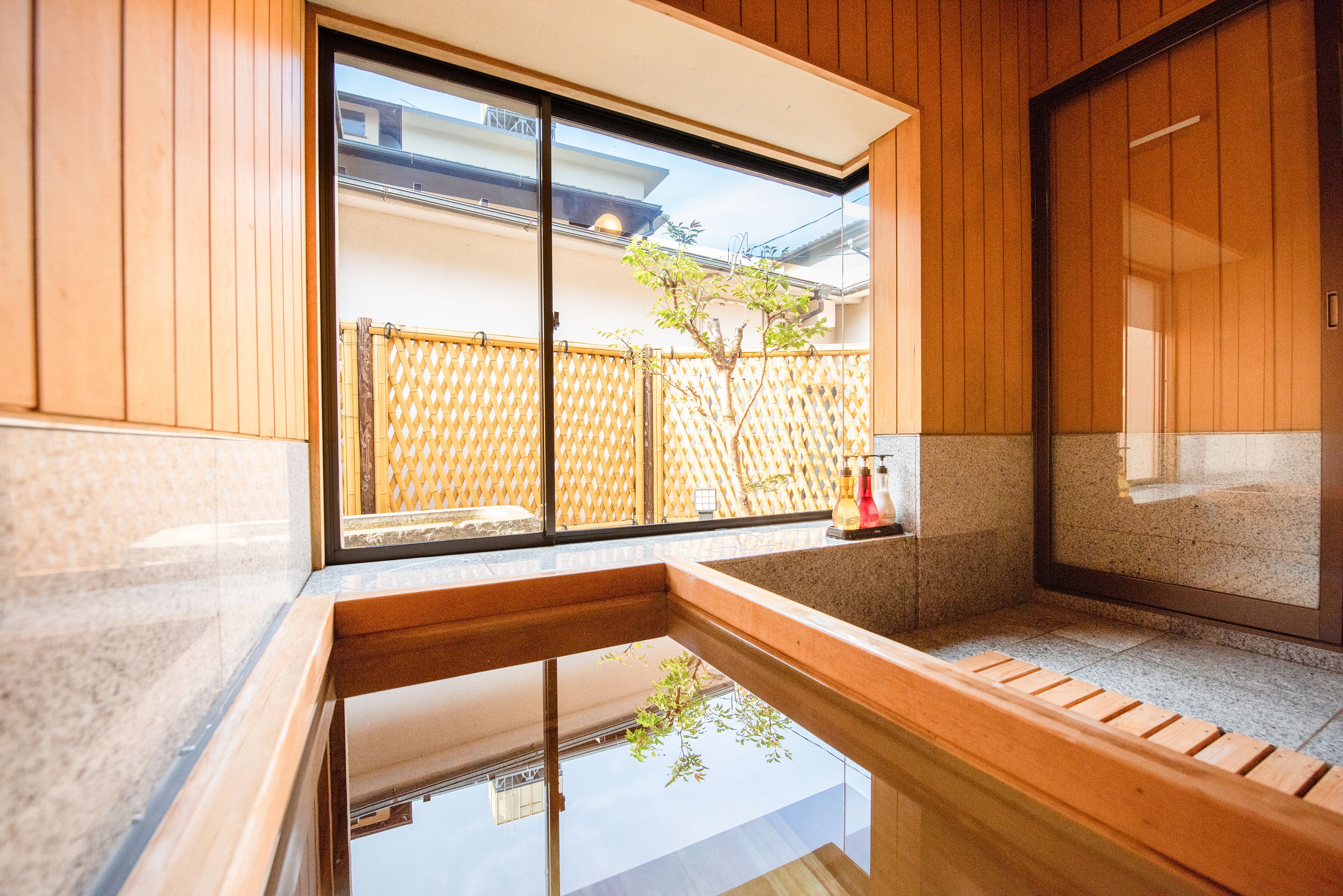 Miyabi - Garden View, Cypress Bathtub, Non Smoking | Bathroom | Separate bathtub and shower, deep-soaking bathtub, free toiletries