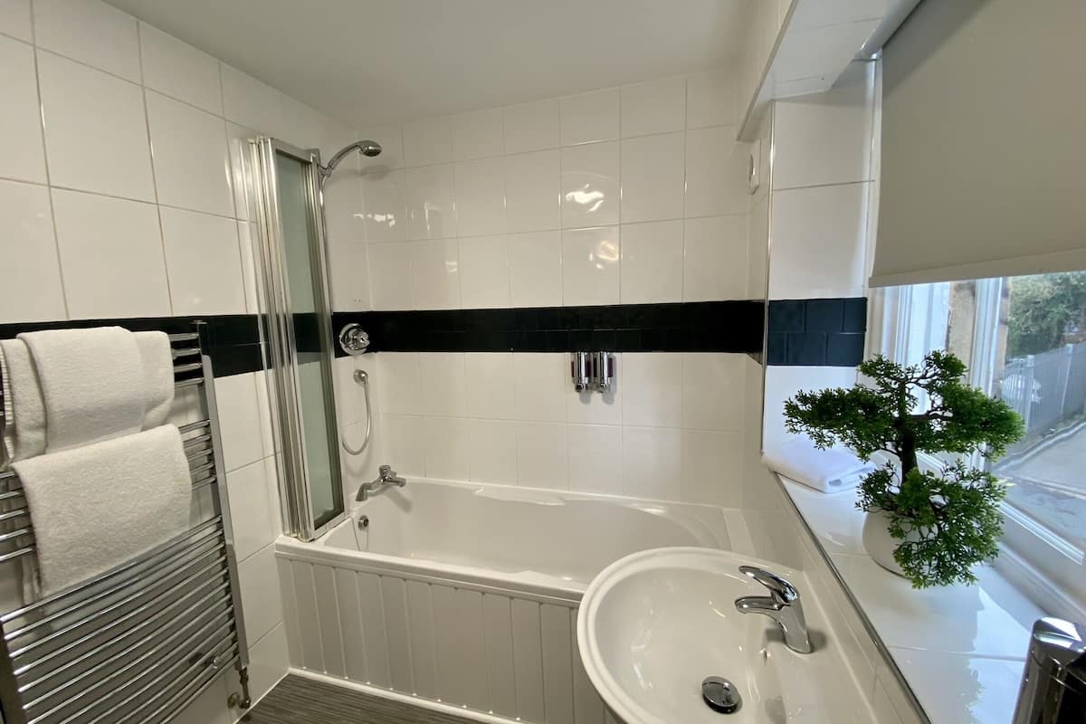 double room | bathroom | free toiletries, hair dryer, towels
