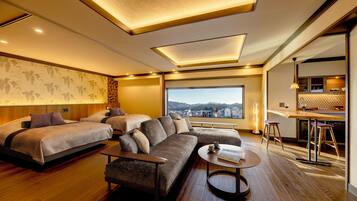 Free minibar, in-room safe, individually decorated