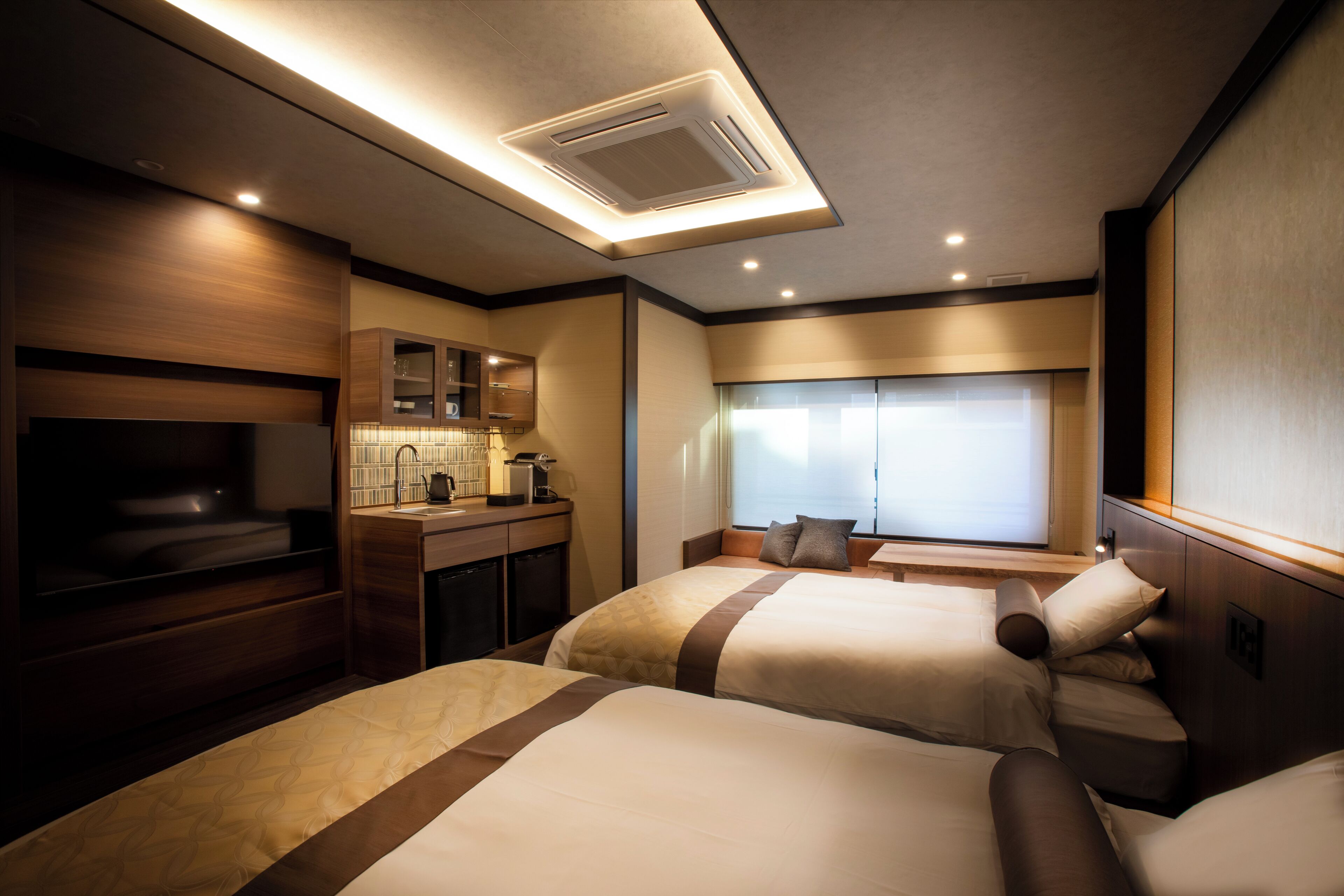 Free minibar, in-room safe, individually decorated