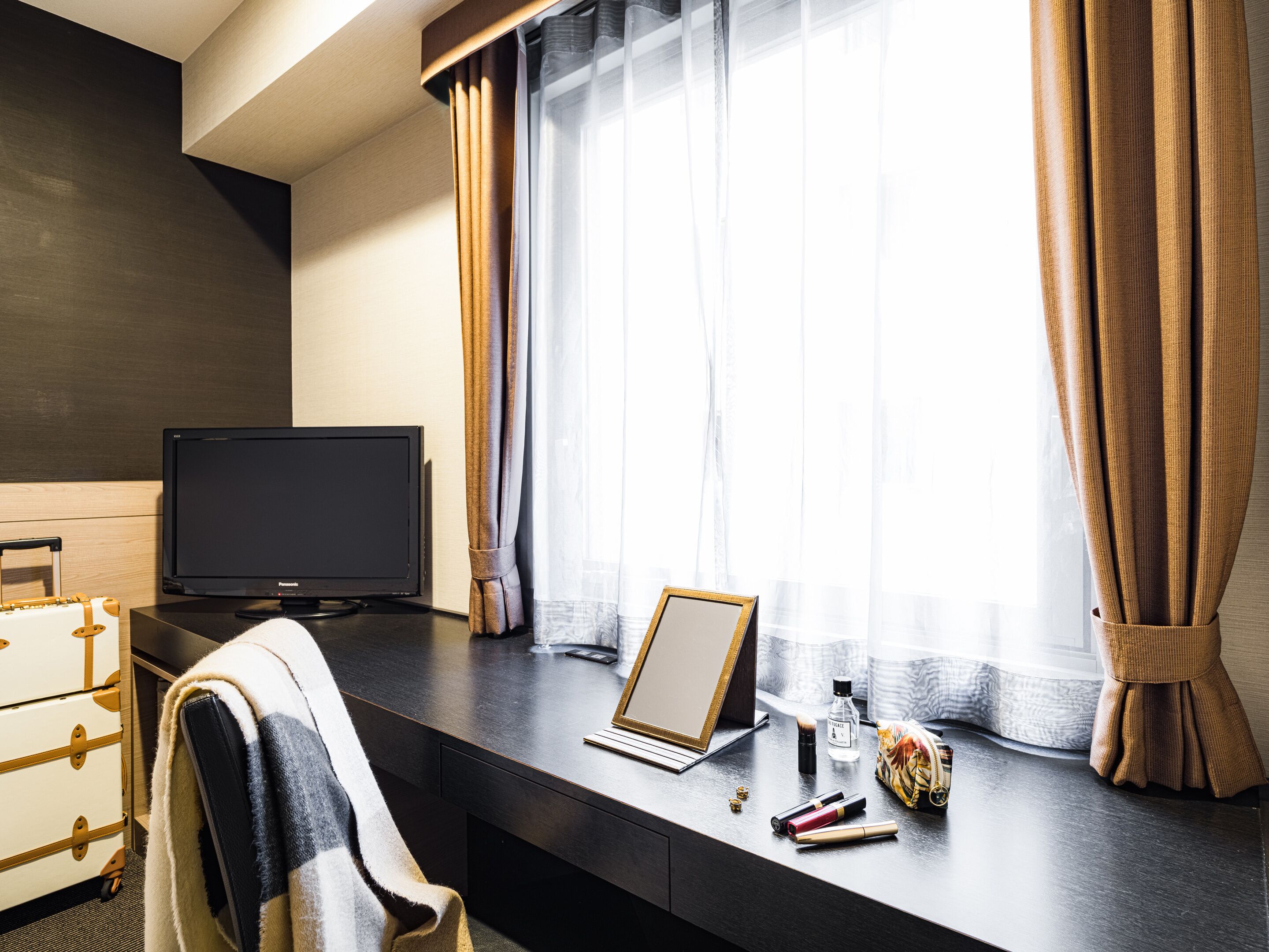 in-room safe, desk, blackout curtains, iron/ironing board