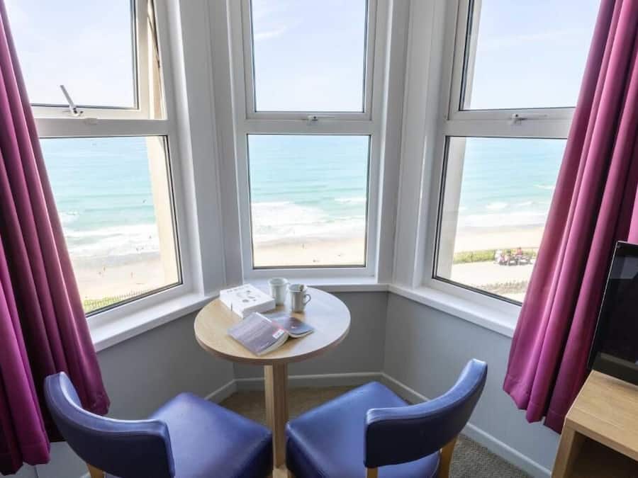 Blick von der Unterkunft