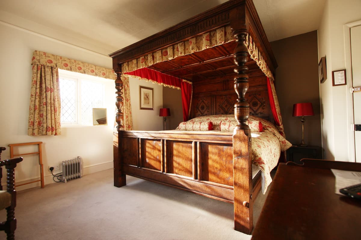 Luxe tweepersoonskamer, uitzicht op bergen, uitzicht op gebergte (Belstone) | Lakens van Egyptisch katoen, luxe beddengoed, pillowtop-bedden