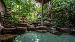 A serene garden with a clear pond, stone steps, and a traditional lantern. - Senpokaku (Toba)