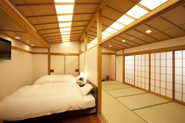 Habitación, no fumadores (Japanese Western Style) | Caja fuerte, escritorio, wifi gratis y ropa de cama