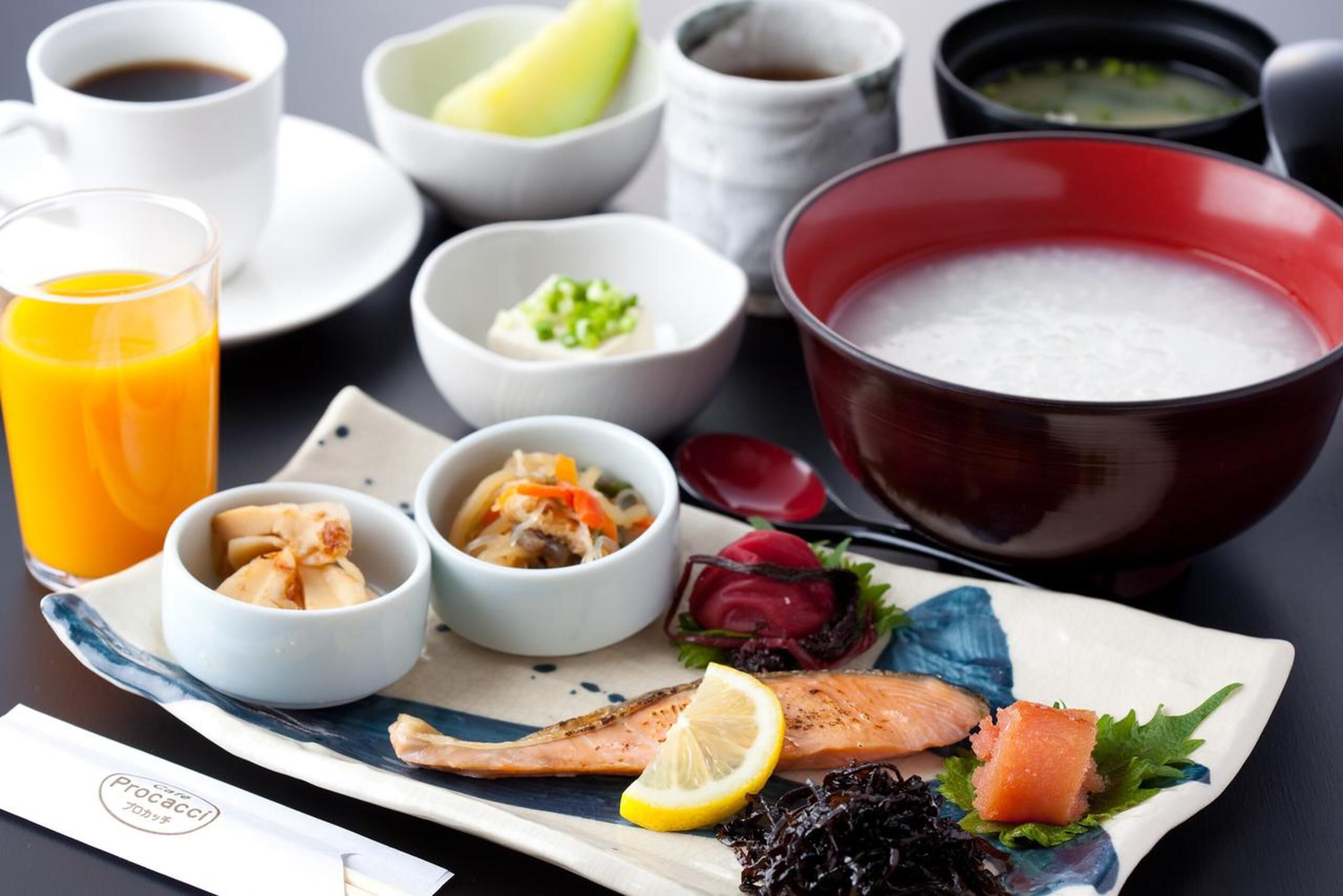 daily buffet breakfast (jpy 1100 per person)