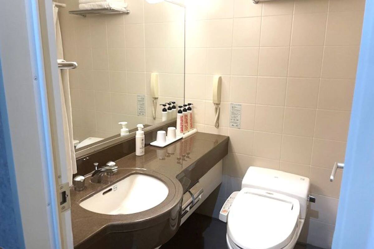 deluxe twin room, non smoking (family room) | bathroom | shower, free toiletries, hair dryer, slippers