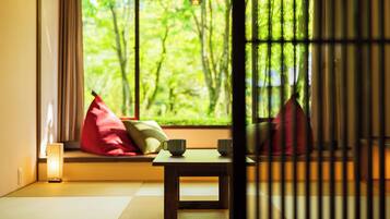 Japanese Style Room with Shared Bathroom | Desk, laptop workspace, iron/ironing board, bed sheets