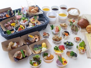 Frukostbuffé varje dag (JPY 1800 per person)